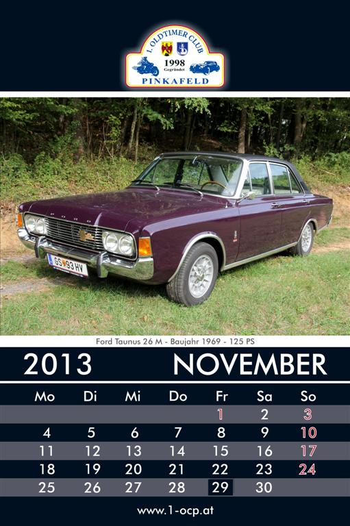 Oldtimerkalender 2013